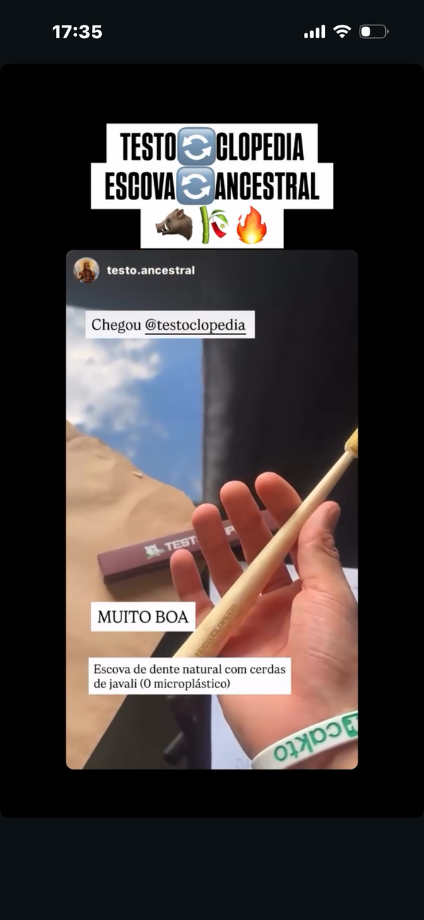 Depoimento de cliente Testoclopedia